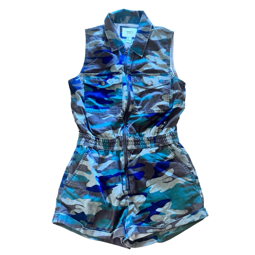 Womens Army Romper Army Halloween Costume Forever21 Size Medium